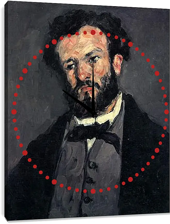 Часы картина - Portrait of Antony Valabregue. Поль Сезанн