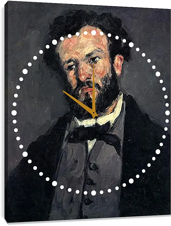 Часы картина - Portrait of Antony Valabregue. Поль Сезанн