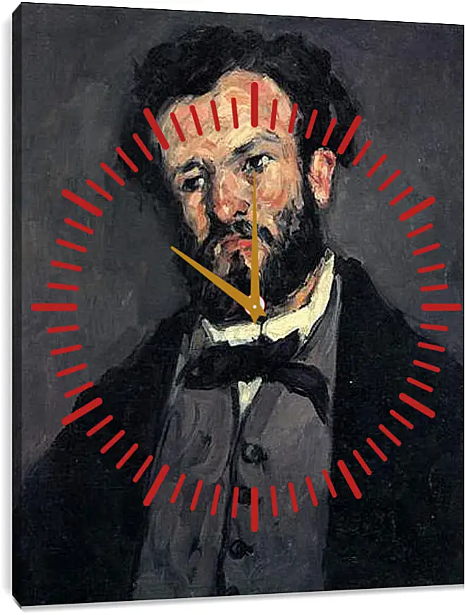 Часы картина - Portrait of Antony Valabregue. Поль Сезанн