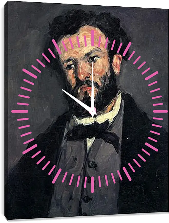 Часы картина - Portrait of Antony Valabregue. Поль Сезанн