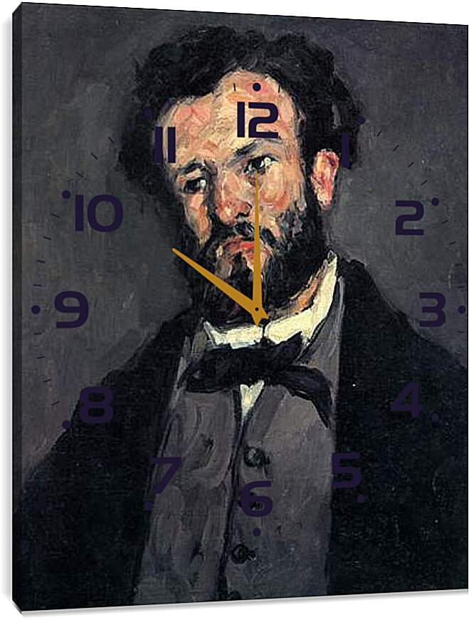 Часы картина - Portrait of Antony Valabregue. Поль Сезанн