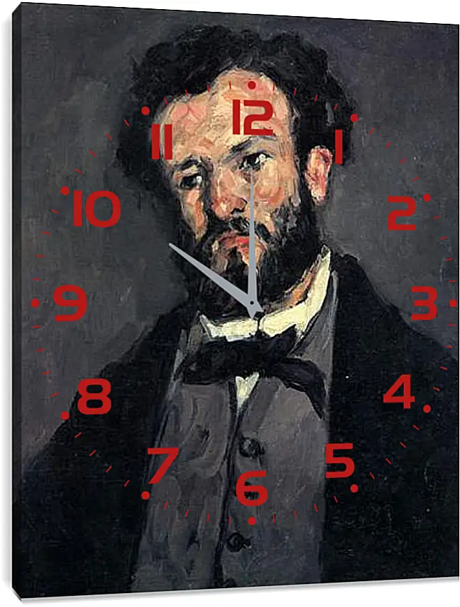 Часы картина - Portrait of Antony Valabregue. Поль Сезанн