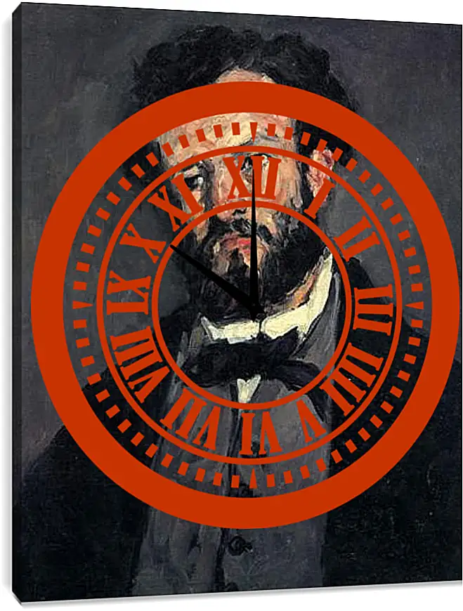 Часы картина - Portrait of Antony Valabregue. Поль Сезанн