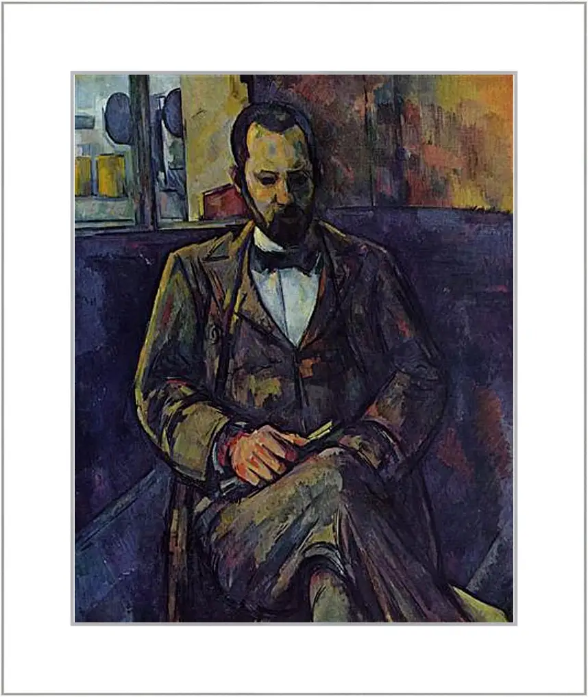 Картина в раме - Portrait of Ambroise Vollard. Поль Сезанн