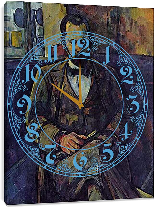Часы картина - Portrait of Ambroise Vollard. Поль Сезанн