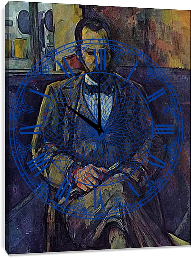 Часы картина - Portrait of Ambroise Vollard. Поль Сезанн