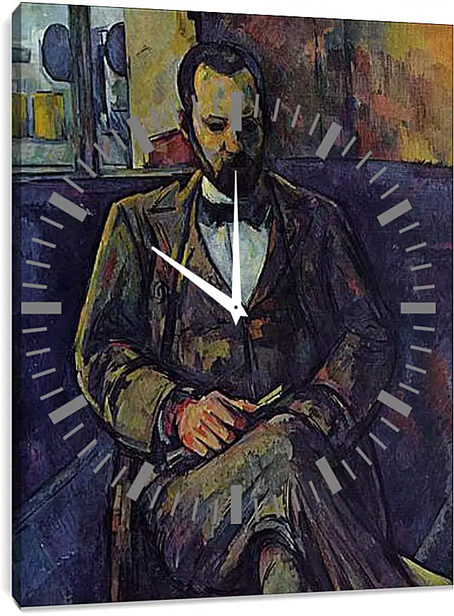 Часы картина - Portrait of Ambroise Vollard. Поль Сезанн