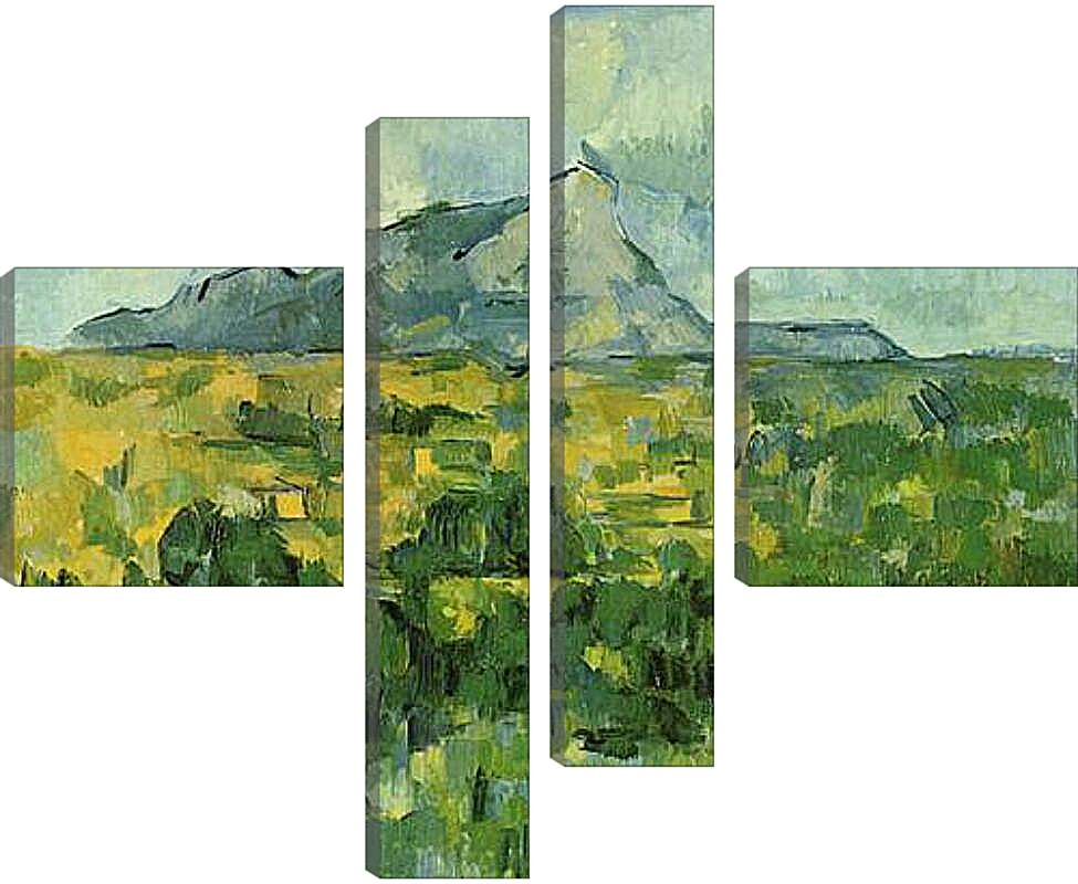 Модульная картина - Mont Sainte-Victoire. Поль Сезанн