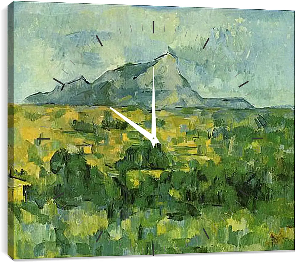 Часы картина - Mont Sainte-Victoire. Поль Сезанн