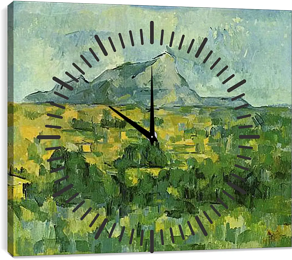 Часы картина - Mont Sainte-Victoire. Поль Сезанн
