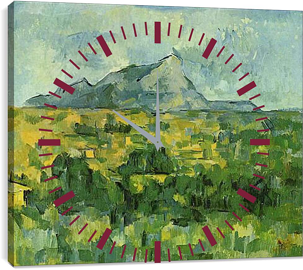 Часы картина - Mont Sainte-Victoire. Поль Сезанн