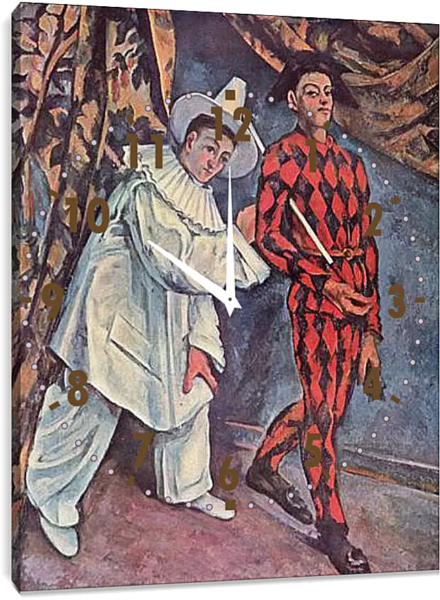 Часы картина - Mardi Gras. Поль Сезанн