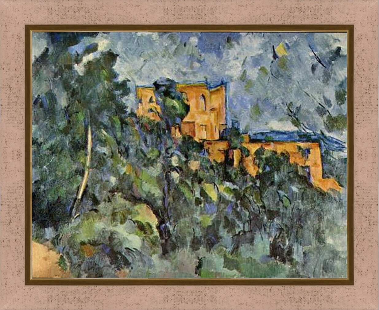 Картина в раме - Le Chateau Noir. Поль Сезанн
