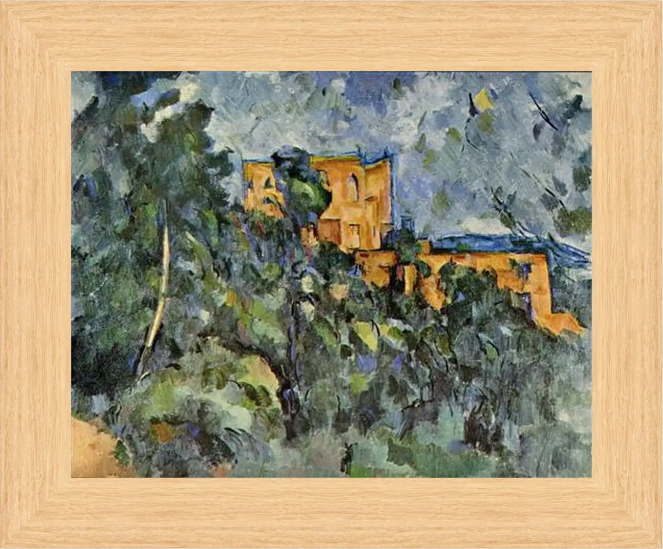 Картина в раме - Le Chateau Noir. Поль Сезанн