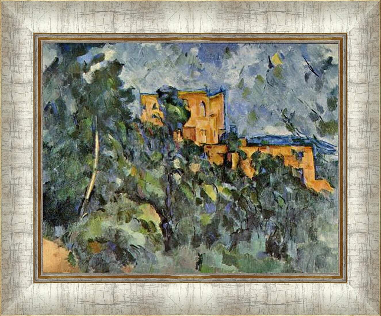 Картина в раме - Le Chateau Noir. Поль Сезанн