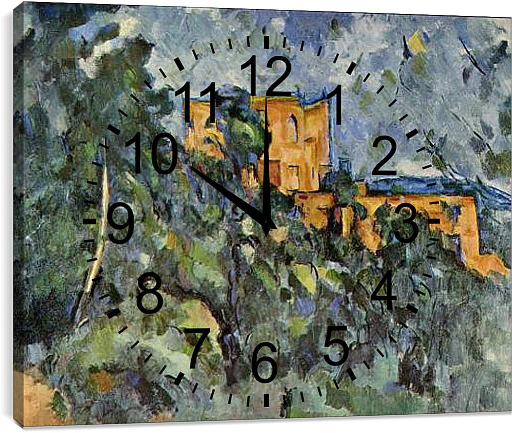 Часы картина - Le Chateau Noir. Поль Сезанн