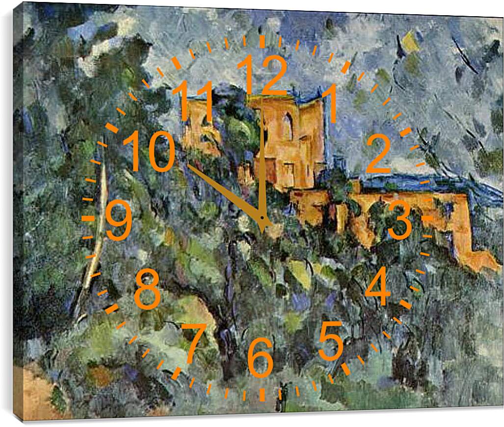 Часы картина - Le Chateau Noir. Поль Сезанн