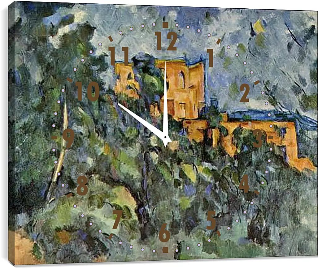 Часы картина - Le Chateau Noir. Поль Сезанн