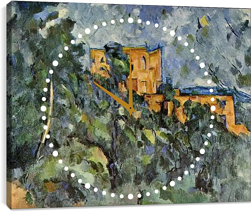 Часы картина - Le Chateau Noir. Поль Сезанн