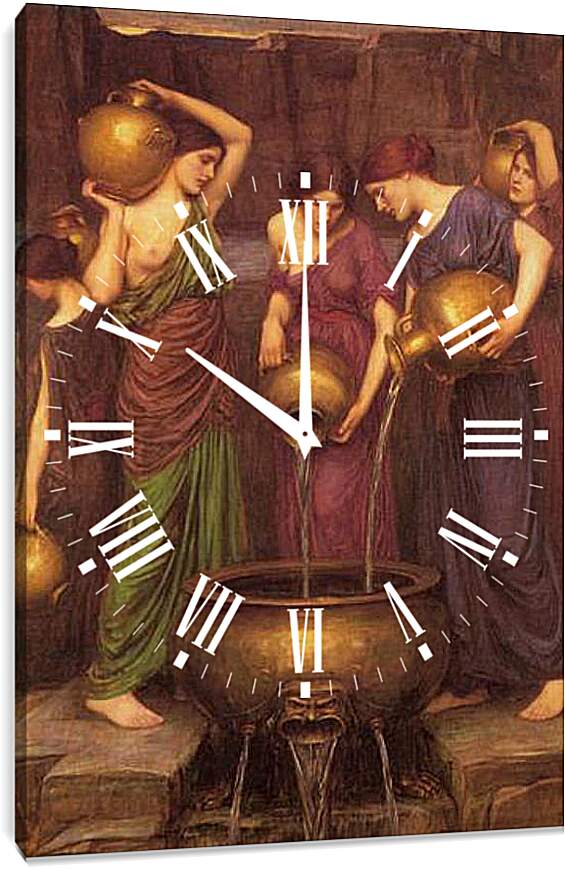 Часы картина - The Danaides. Джон Уотерхаус
