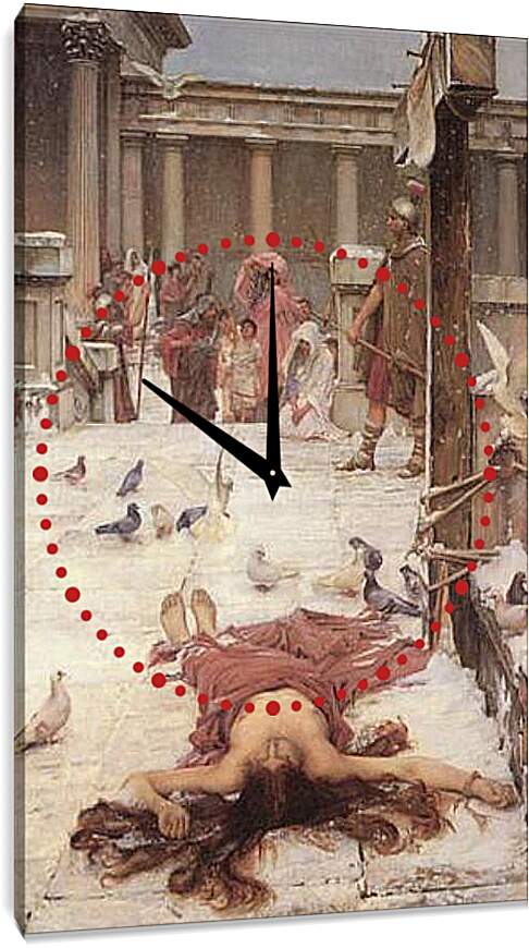 Часы картина - Saint Eulalia. Джон Уотерхаус