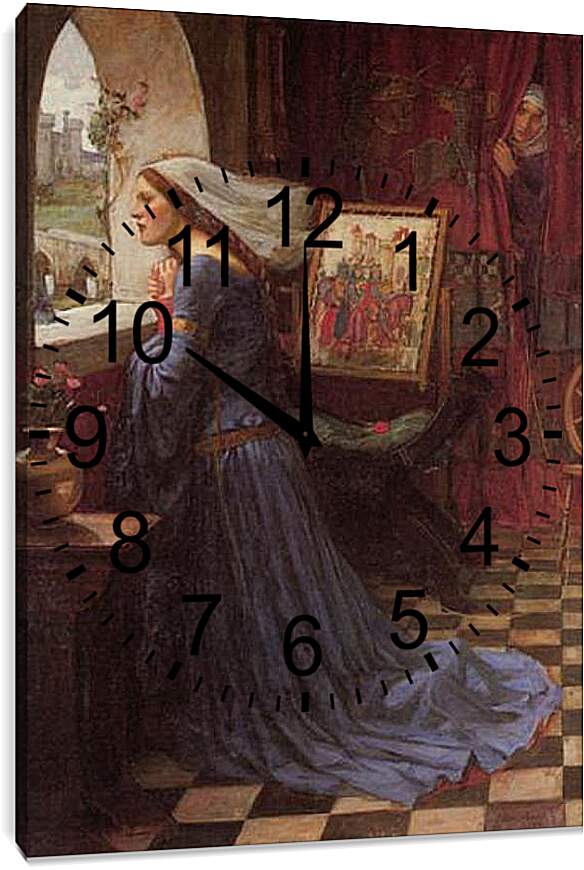 Часы картина - Fair Rosamund. Джон Уотерхаус