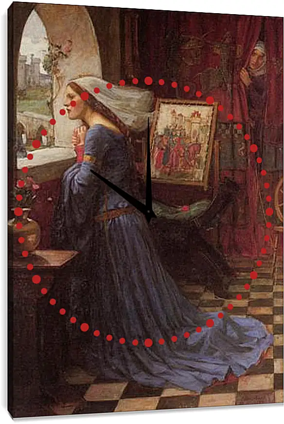 Часы картина - Fair Rosamund. Джон Уотерхаус