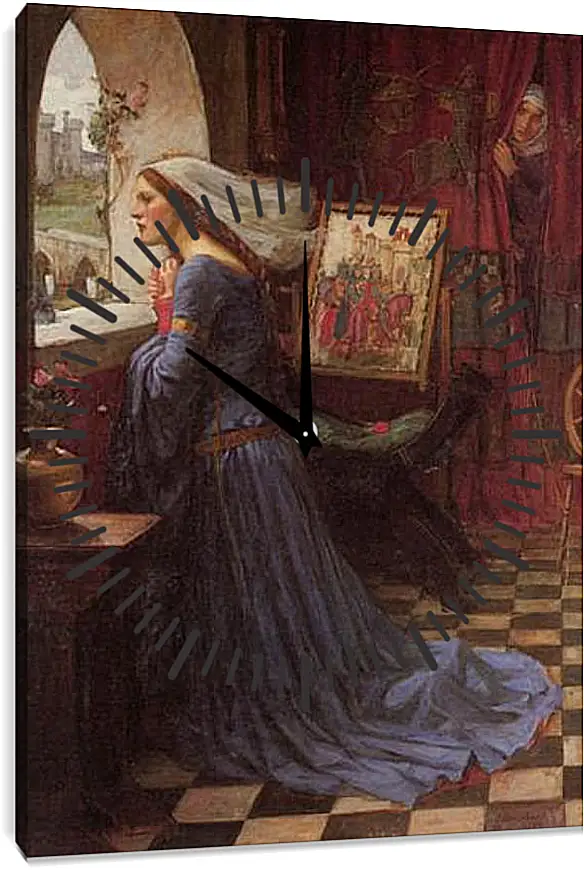 Часы картина - Fair Rosamund. Джон Уотерхаус