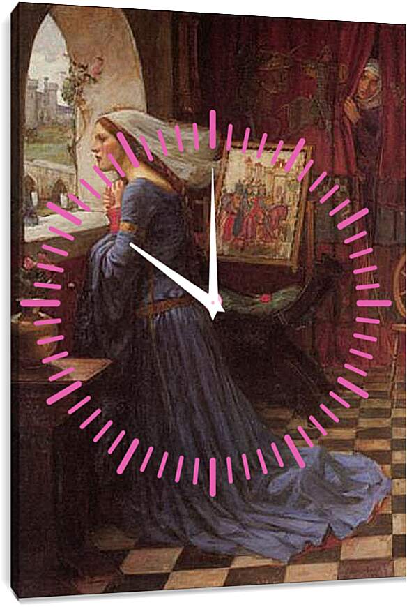 Часы картина - Fair Rosamund. Джон Уотерхаус
