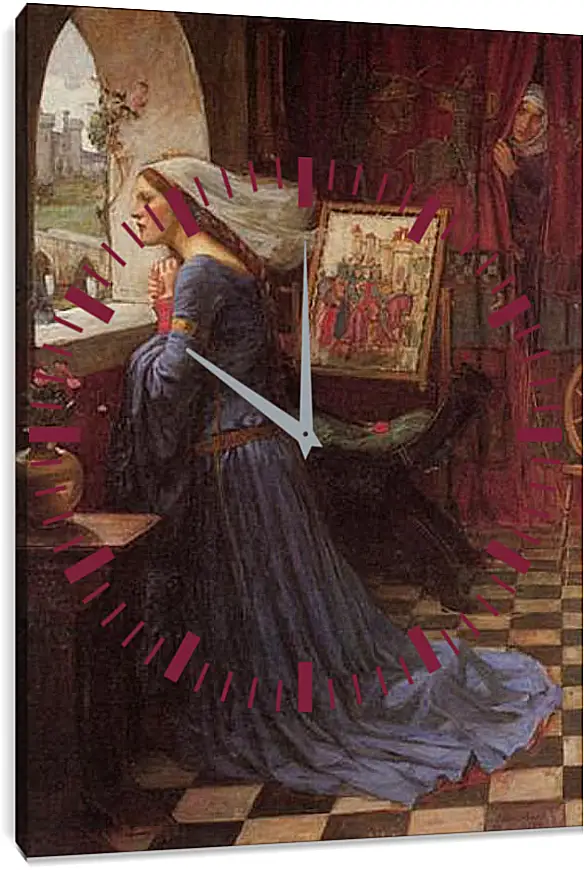 Часы картина - Fair Rosamund. Джон Уотерхаус