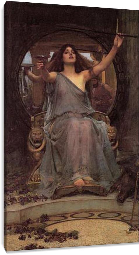 Постер и плакат - Circe Offering the Cup to Ulysses. Джон Уотерхаус