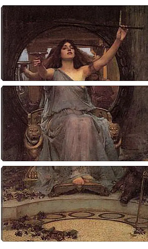 Модульная картина - Circe Offering the Cup to Ulysses. Джон Уотерхаус