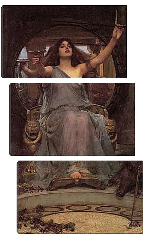 Модульная картина - Circe Offering the Cup to Ulysses. Джон Уотерхаус