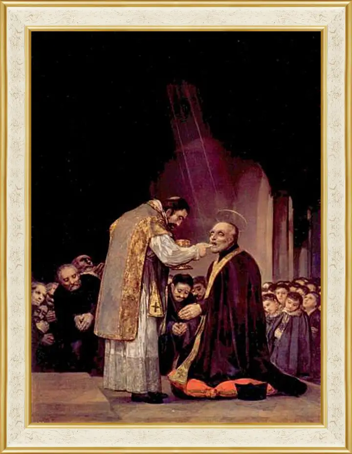 Картина в раме - The Last Communion of St. Joseph of Calasanza. Франсиско Гойя