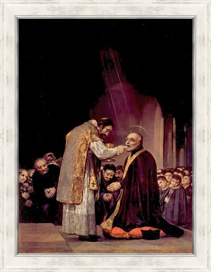 Картина в раме - The Last Communion of St. Joseph of Calasanza. Франсиско Гойя