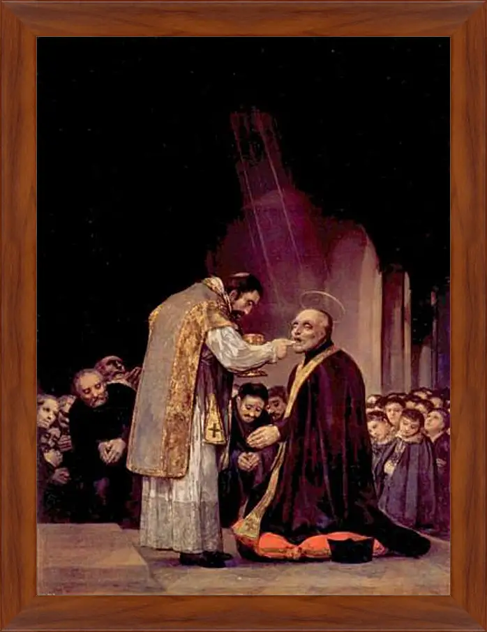 Картина в раме - The Last Communion of St. Joseph of Calasanza. Франсиско Гойя