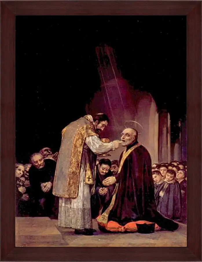 Картина в раме - The Last Communion of St. Joseph of Calasanza. Франсиско Гойя