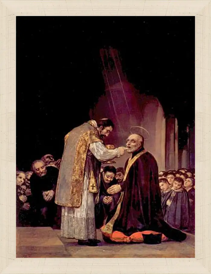 Картина в раме - The Last Communion of St. Joseph of Calasanza. Франсиско Гойя