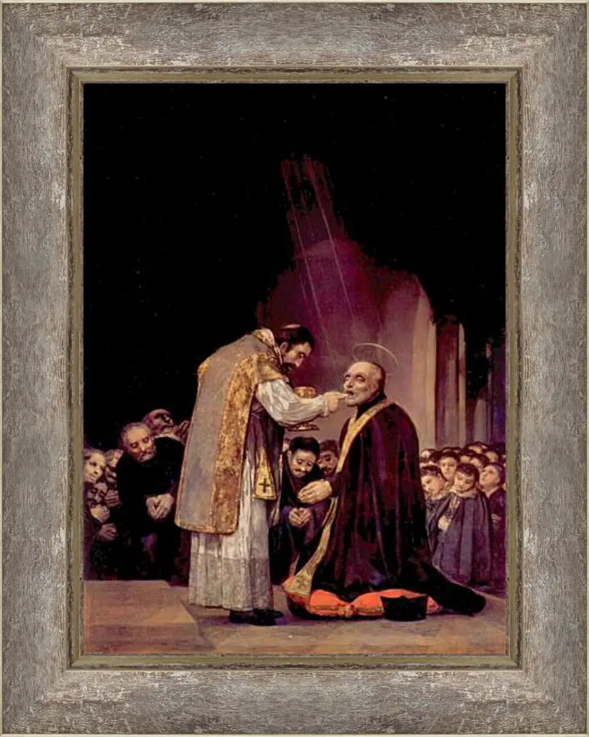 Картина в раме - The Last Communion of St. Joseph of Calasanza. Франсиско Гойя