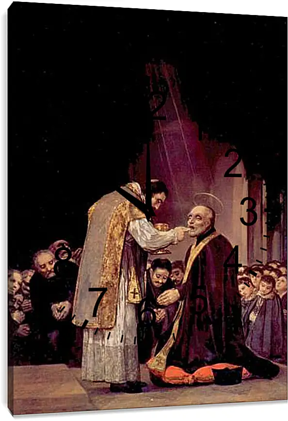 Часы картина - The Last Communion of St. Joseph of Calasanza. Франсиско Гойя