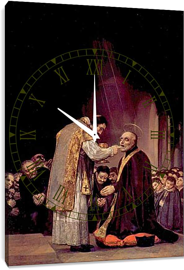 Часы картина - The Last Communion of St. Joseph of Calasanza. Франсиско Гойя