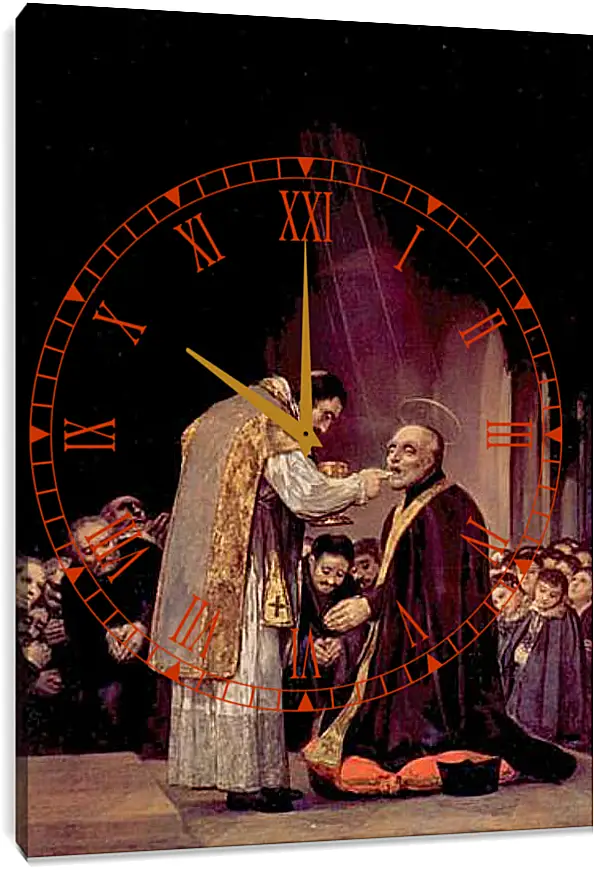 Часы картина - The Last Communion of St. Joseph of Calasanza. Франсиско Гойя