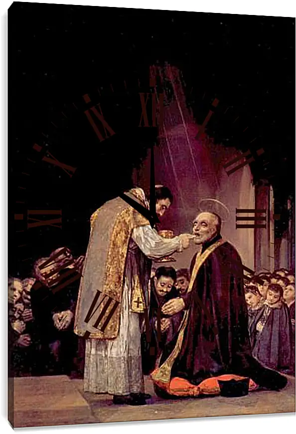 Часы картина - The Last Communion of St. Joseph of Calasanza. Франсиско Гойя