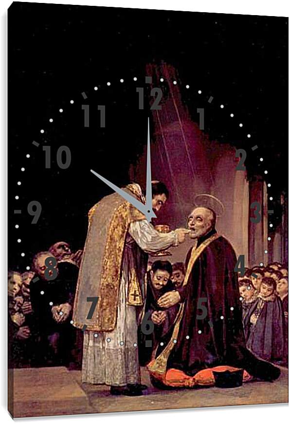 Часы картина - The Last Communion of St. Joseph of Calasanza. Франсиско Гойя