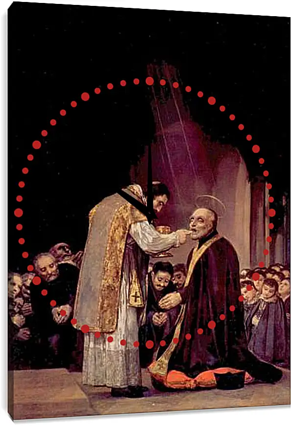 Часы картина - The Last Communion of St. Joseph of Calasanza. Франсиско Гойя