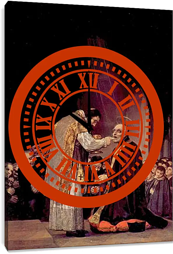 Часы картина - The Last Communion of St. Joseph of Calasanza. Франсиско Гойя