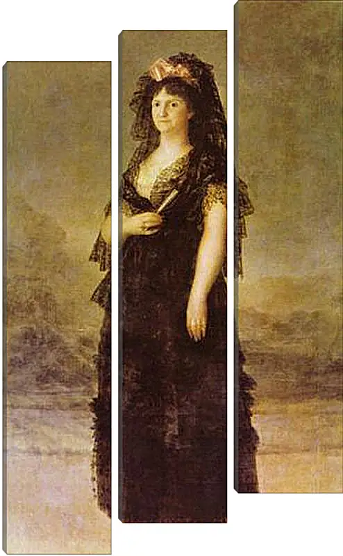 Модульная картина - Portrait of the Queen of Spain Maria Louisa, nee Bourbon-Parma. Франсиско Гойя