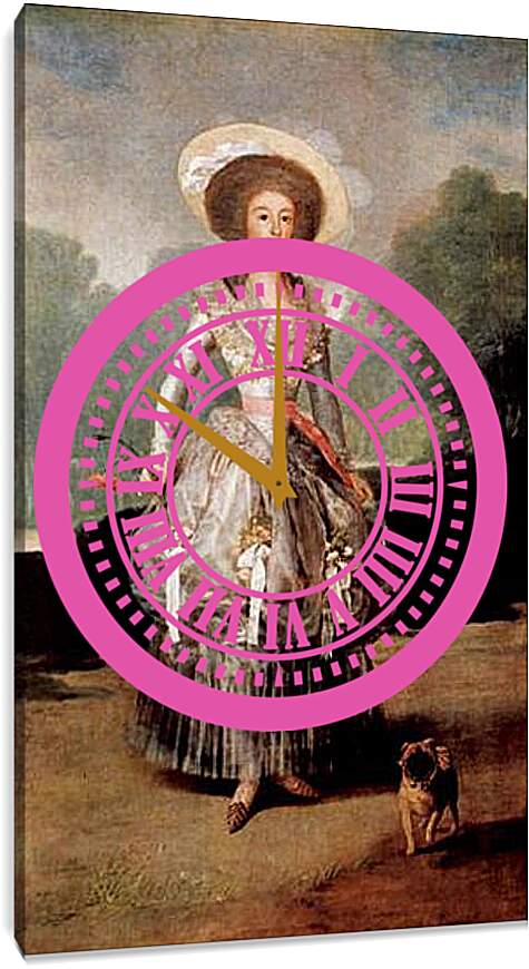 Часы картина - La marquesa de Pontejos y Sandoval. Франсиско Гойя