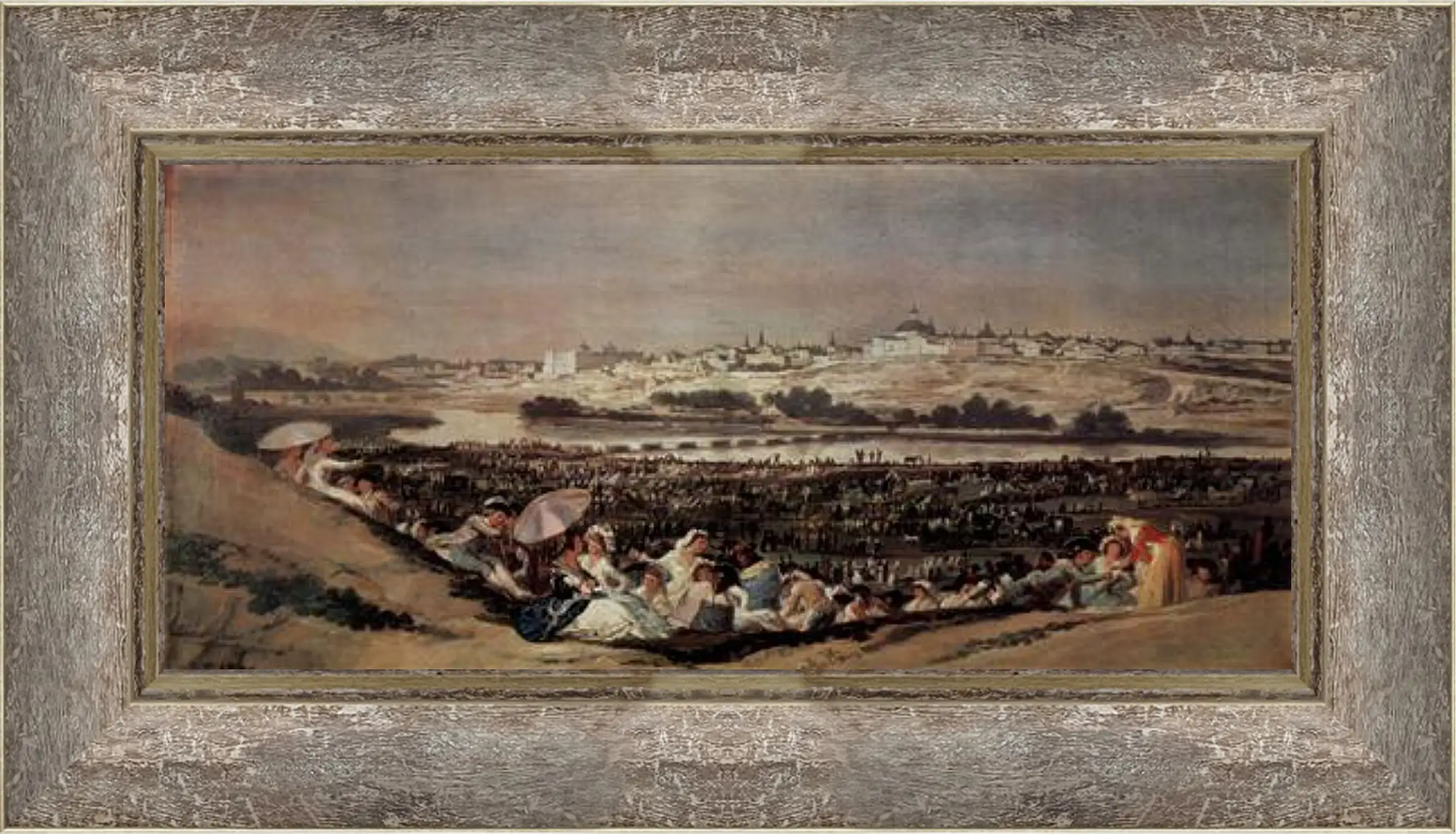 Картина в раме - Festival at the Meadow of San Isadore. Франсиско Гойя