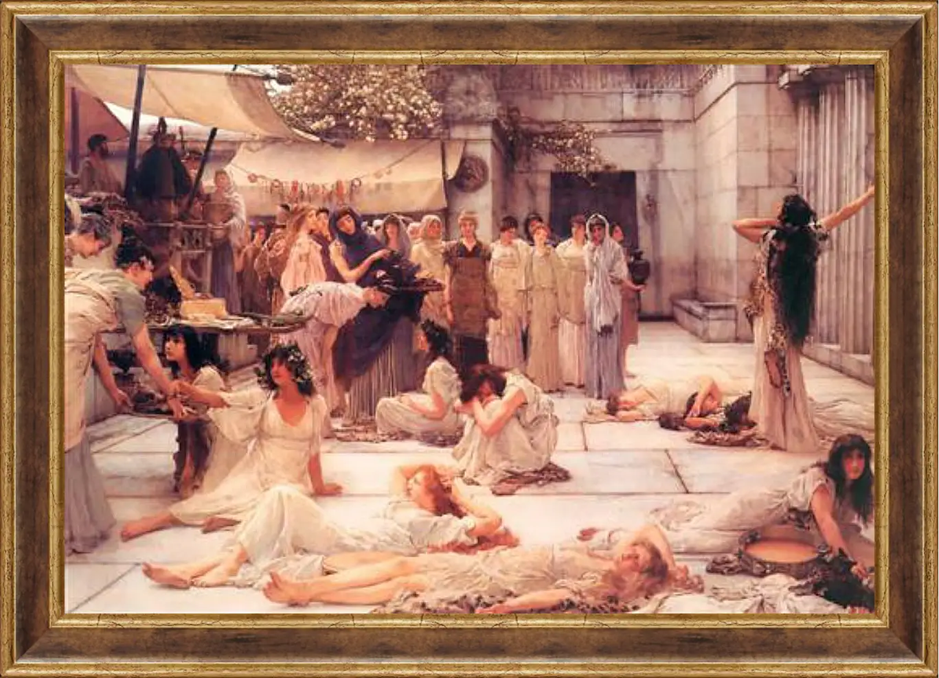 Картина в раме - The Women of Amphissa. Лоуренс Альма-Тадема